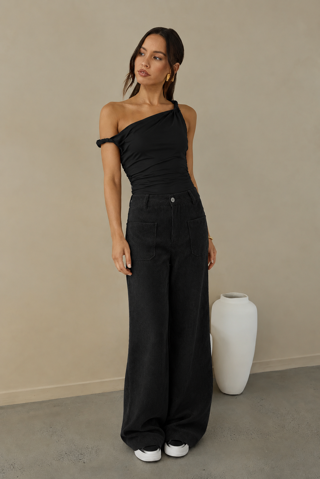 Wide Leg Corduroy Pants