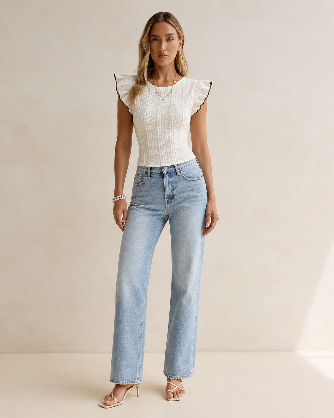 Sleeve Slim Fit Top