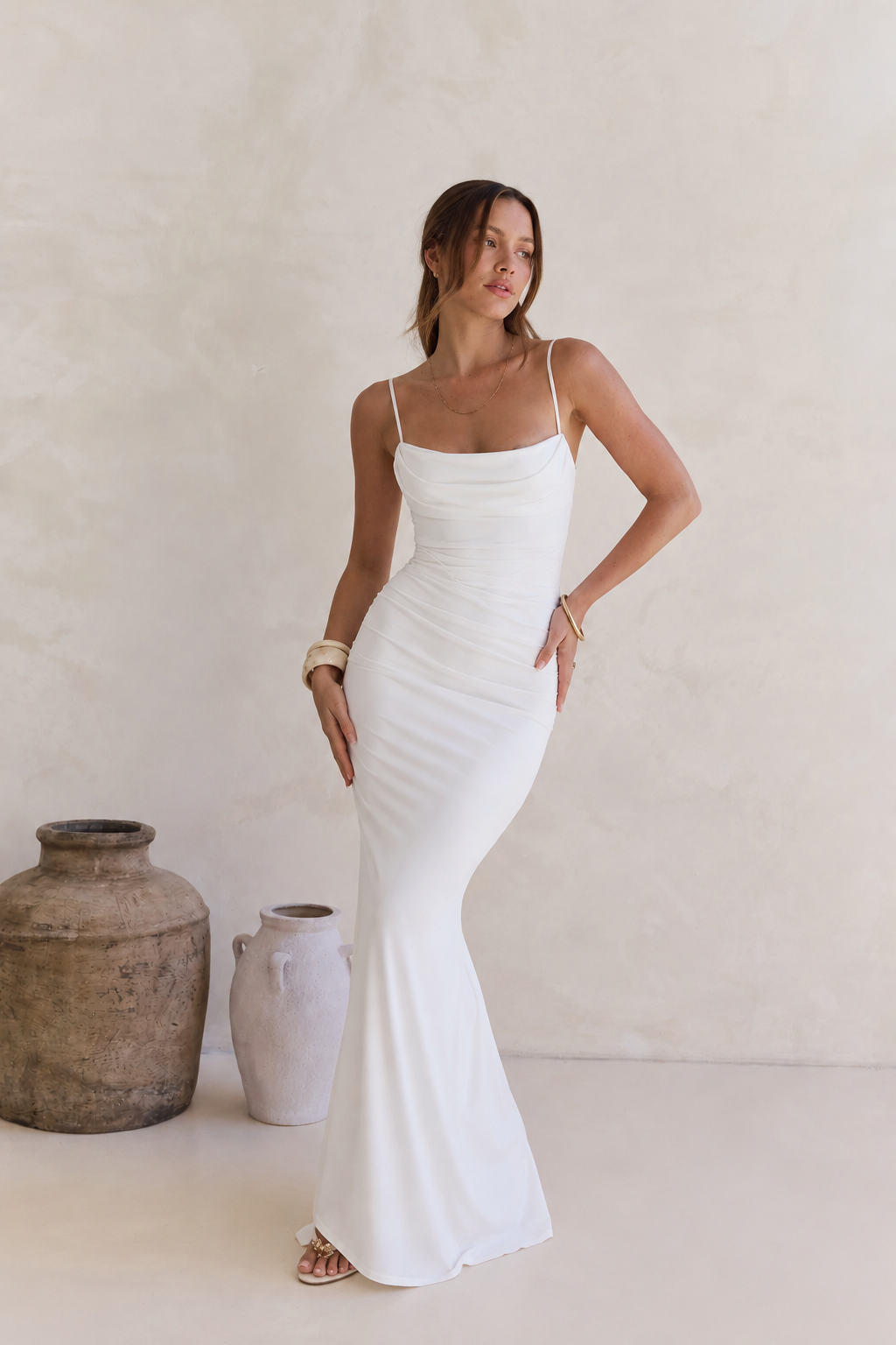 Ruched  Maxi Dress