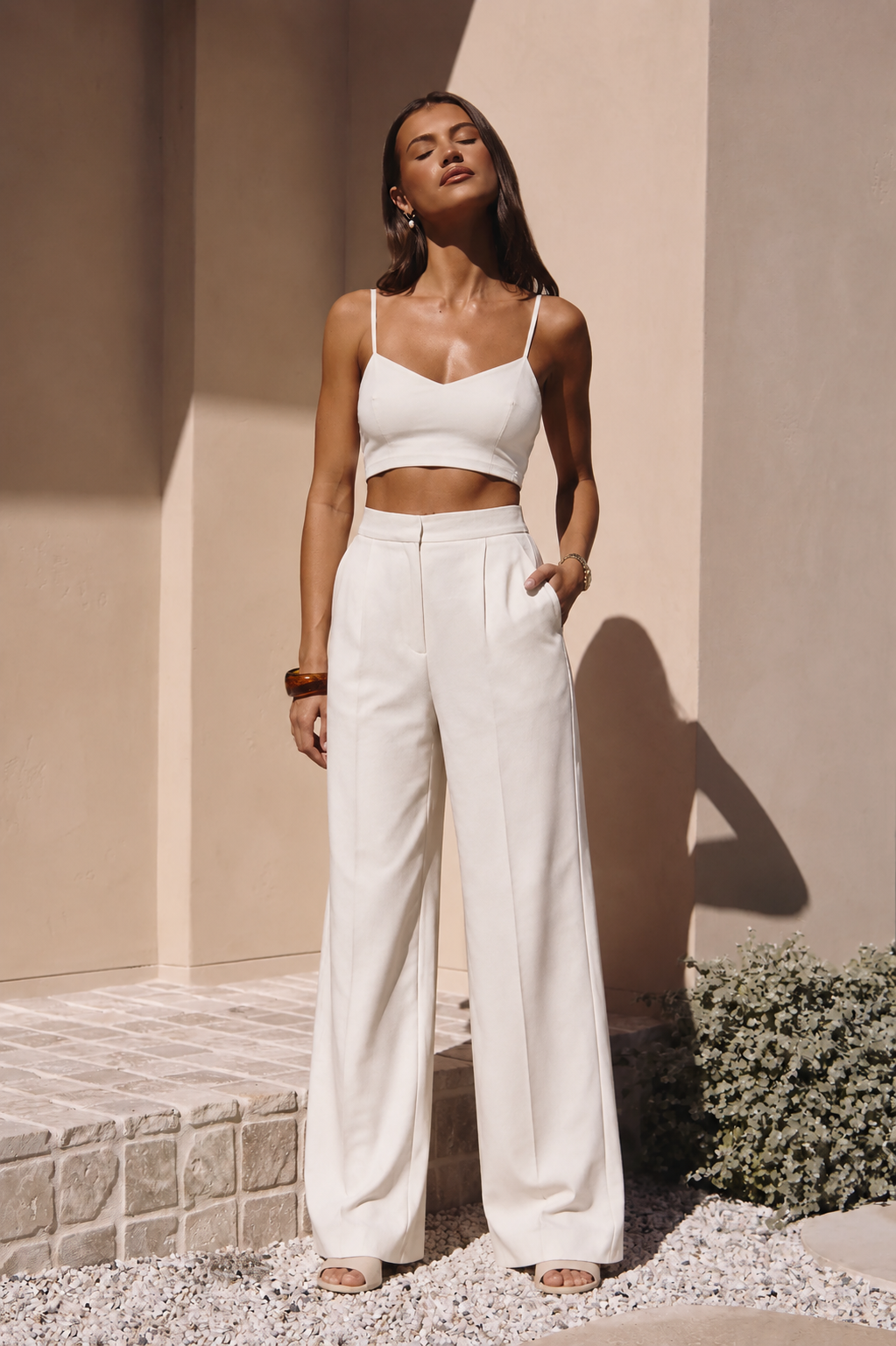 High-Waisted Wide-Leg Pants