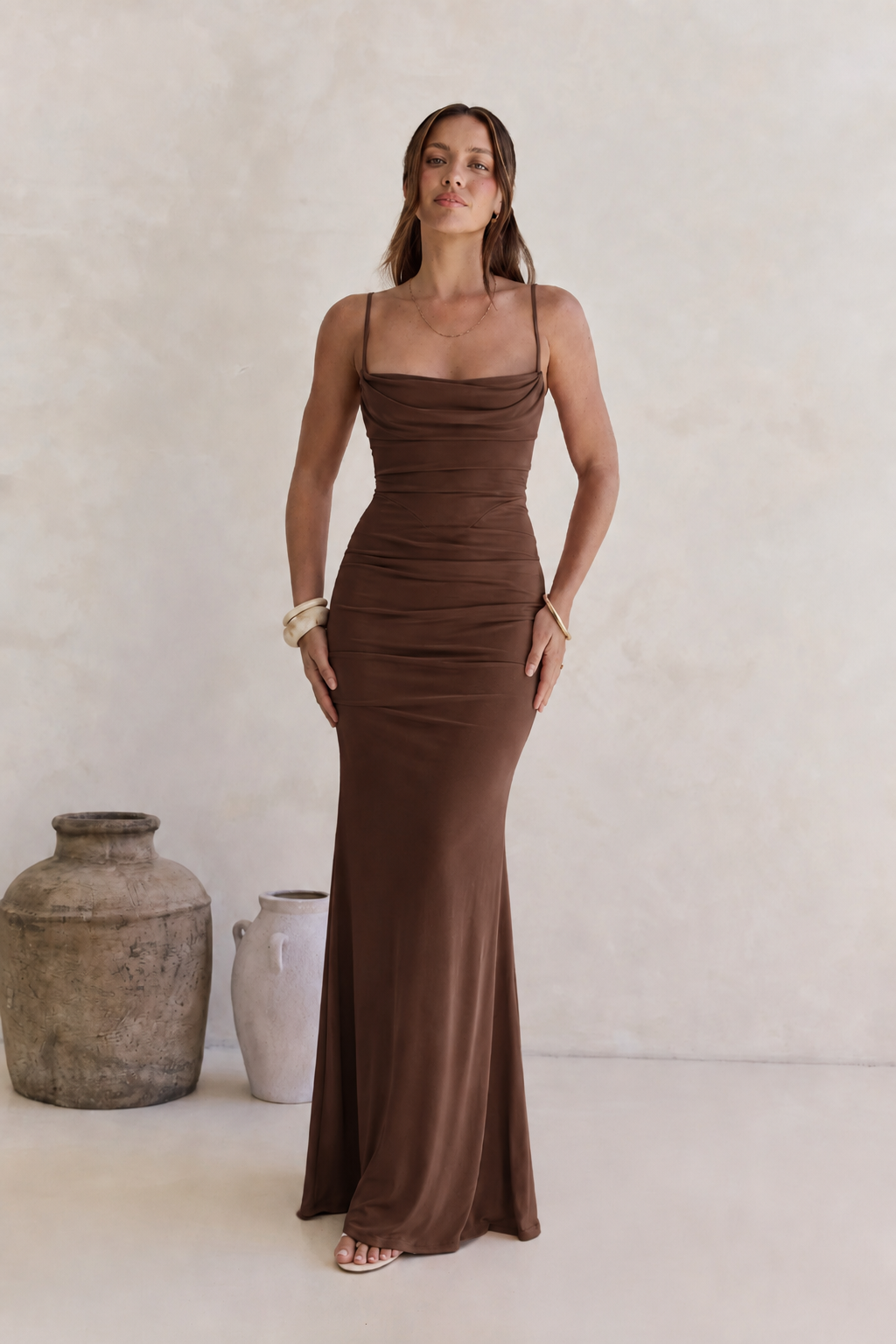 Ruched  Maxi Dress