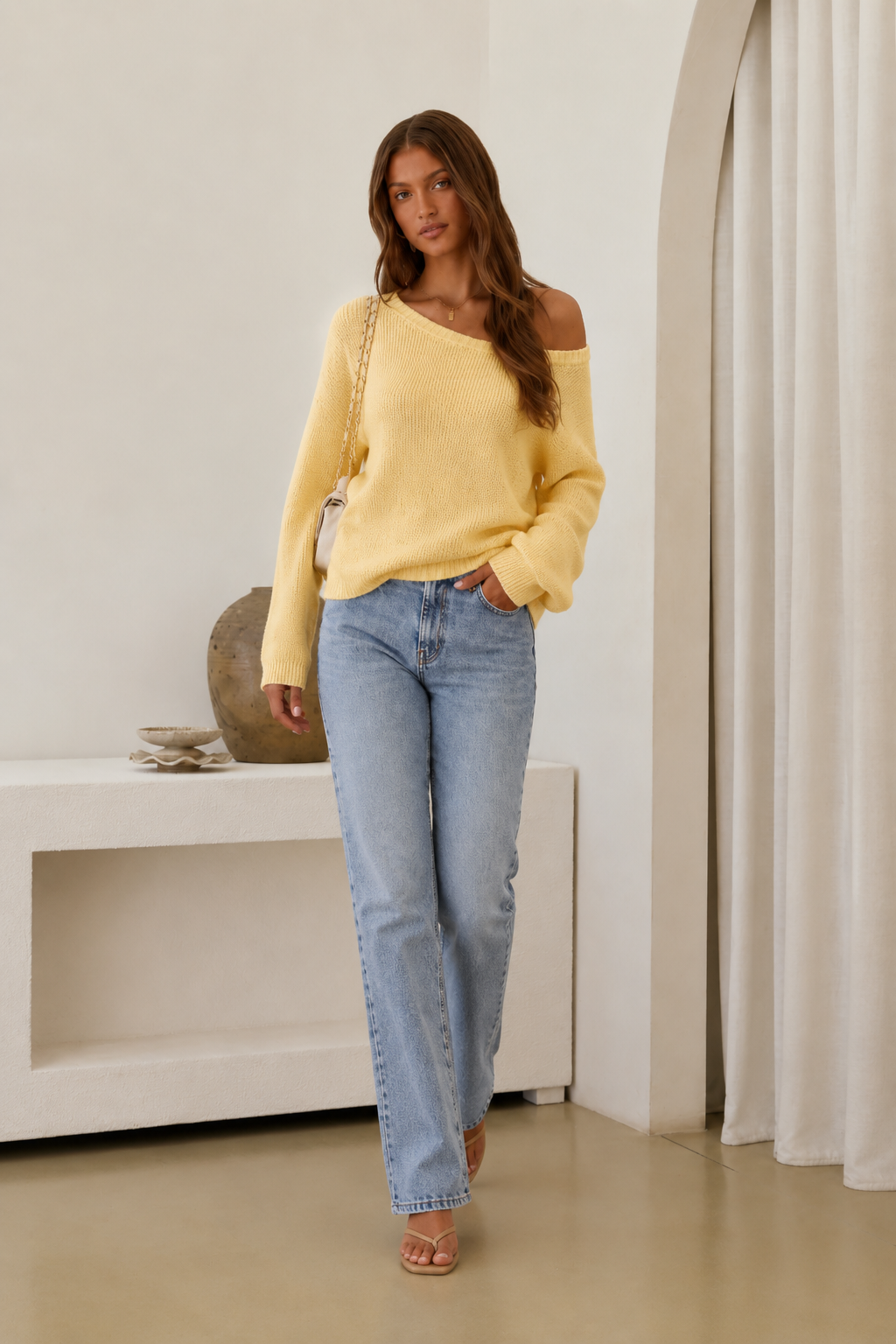 One Shoulder Sweater