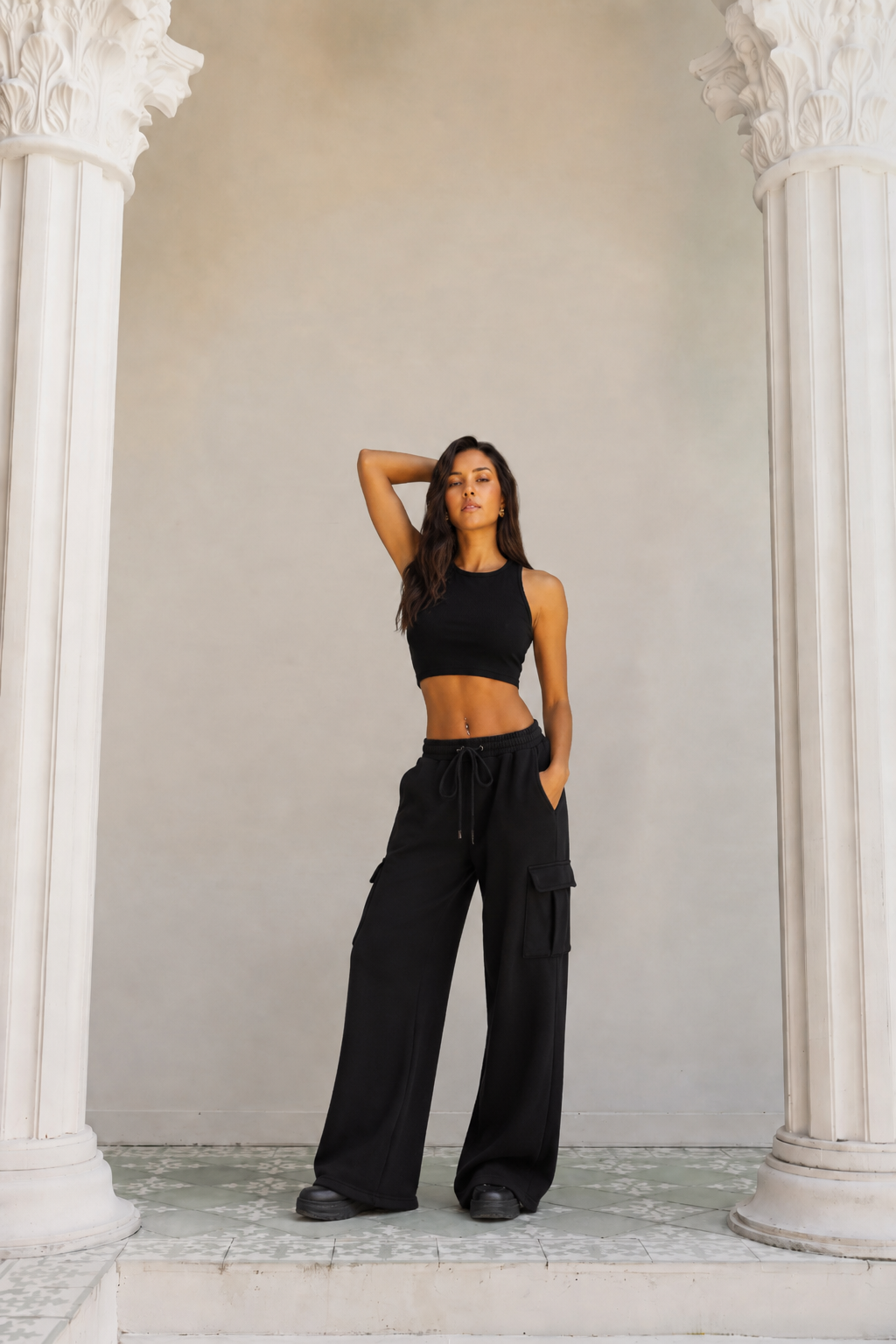 Drawstring Cargo Pants