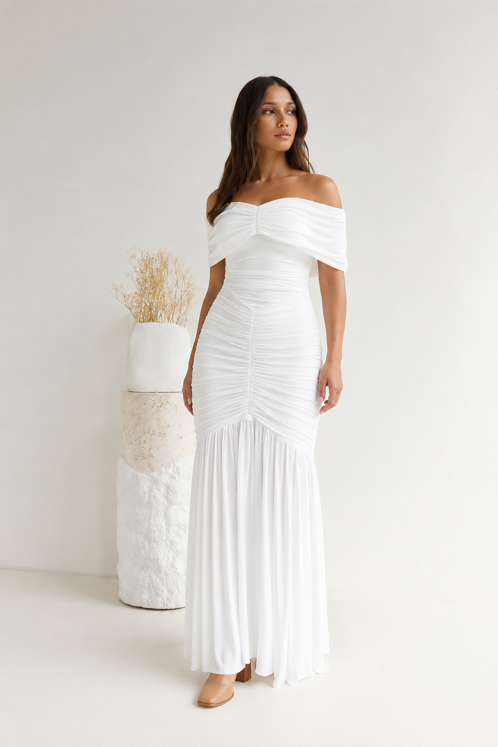 Off-Shoulder Maxi