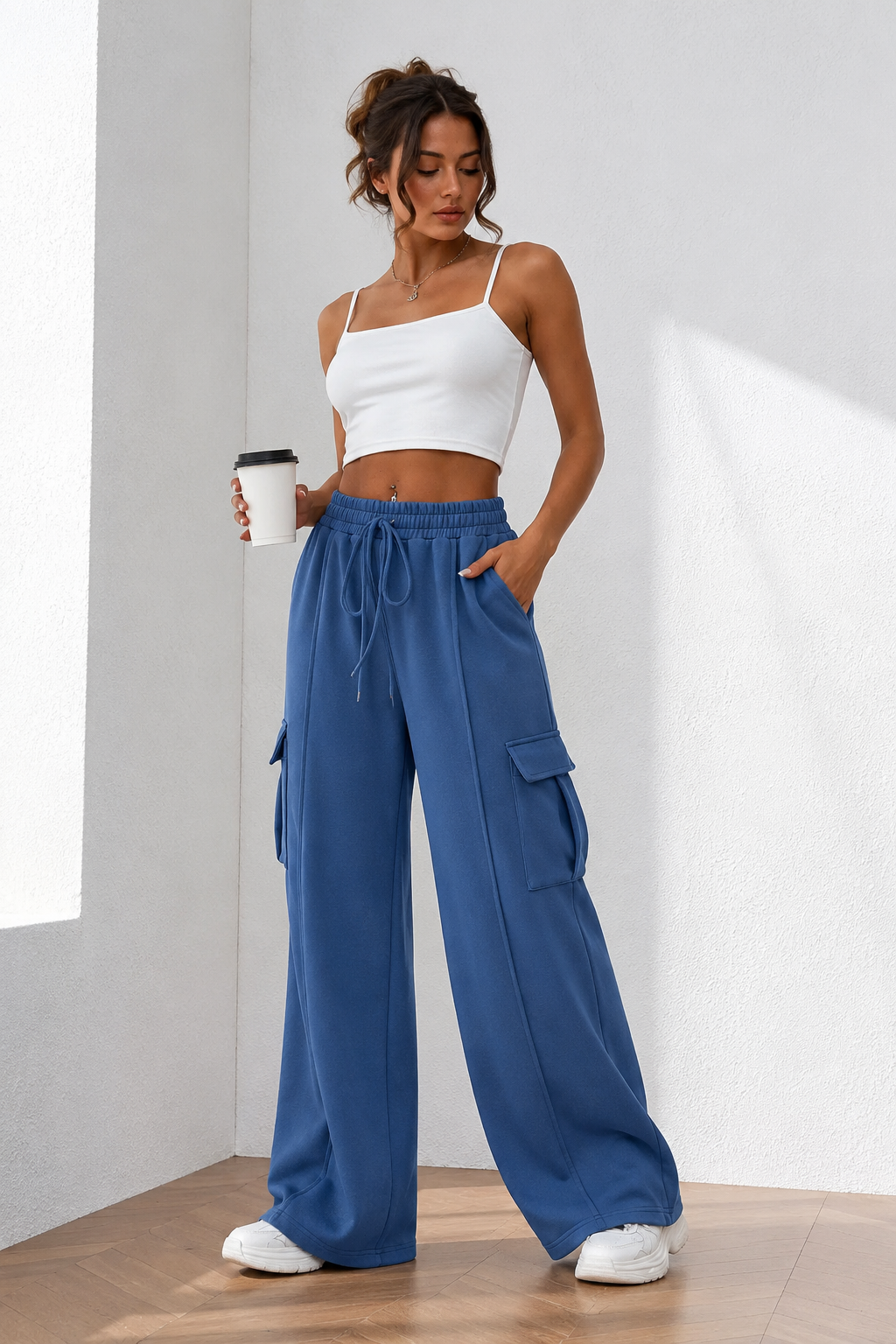 Drawstring Cargo Pants