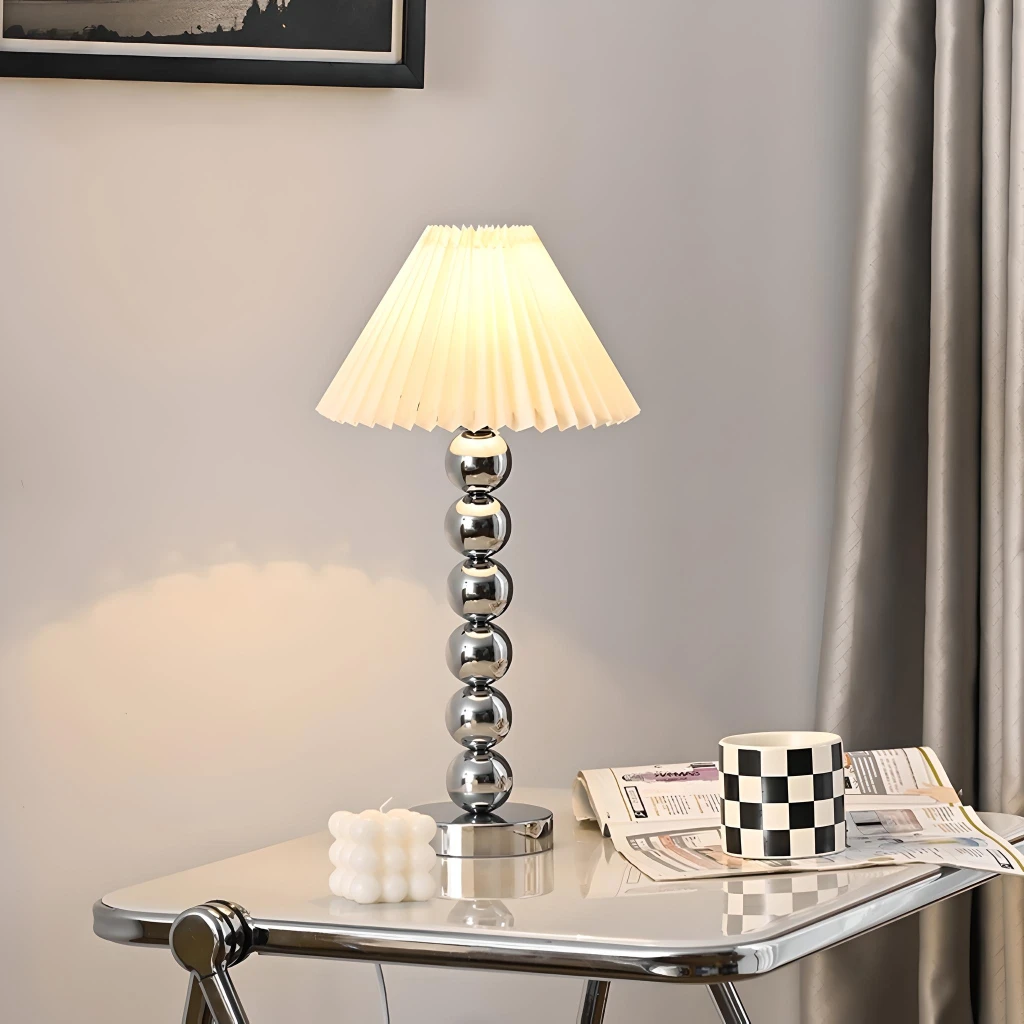 American retro Bauhaus-inspired LED table lamp with a sleek modern design, ideal for