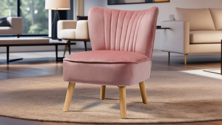 Velvet Armless Accent Chair – Modern Comfort & Style