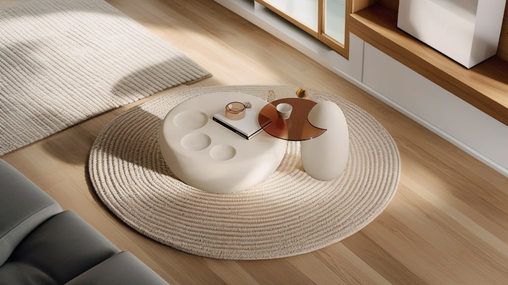 Why Your Living Room Needs This Modern Minimalist Round Coffee Table